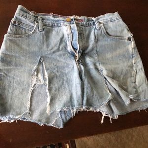 Vintage Wrangler Blues Jean Shorts